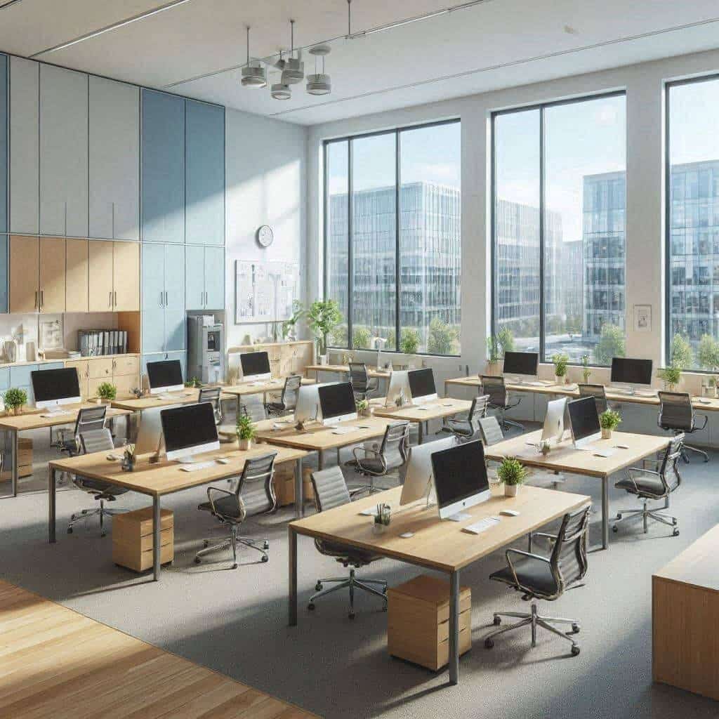 科技企业在写字楼办公落实办公区环保材料时为何容易因消防演练前后返工
